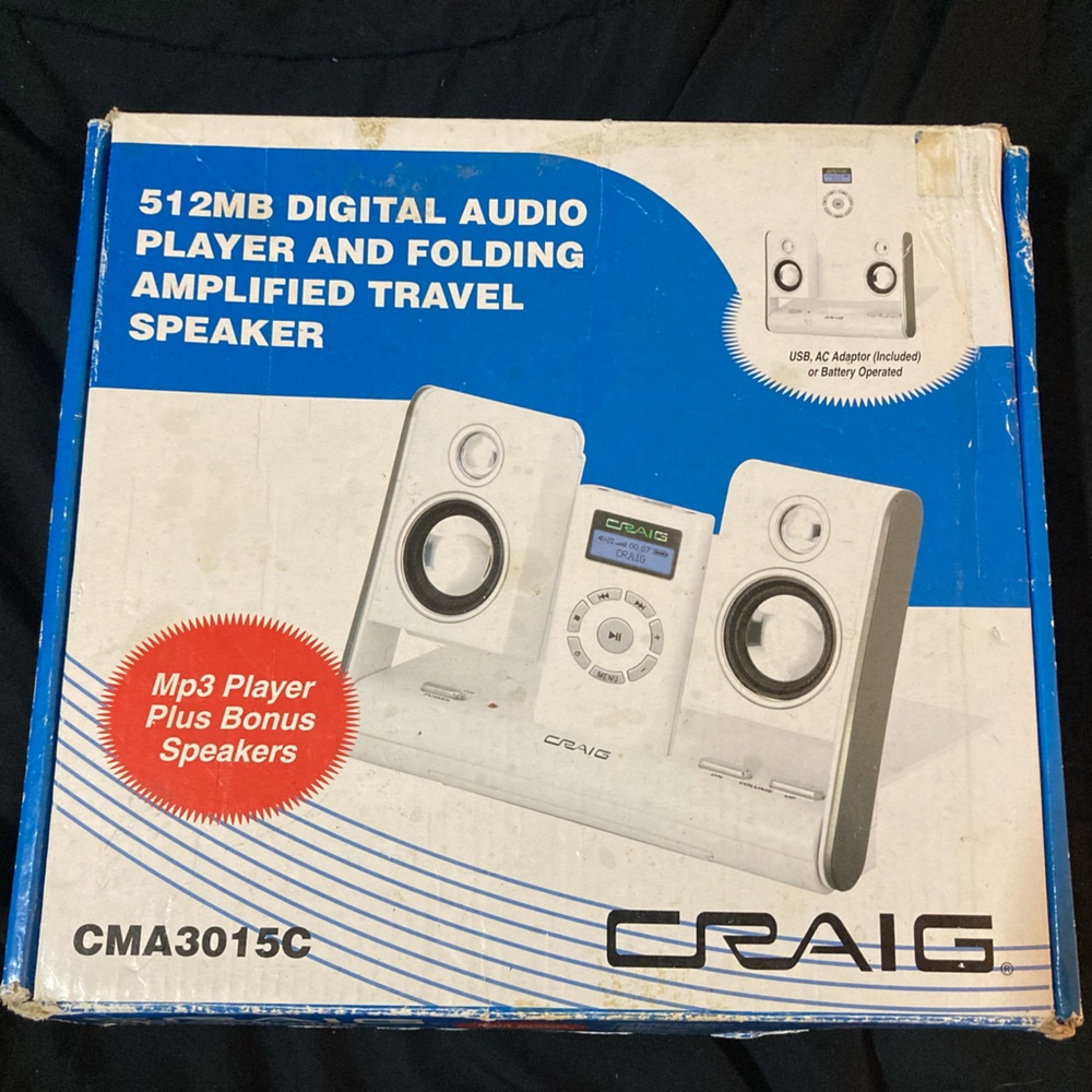 Craig MP3 player and speakers